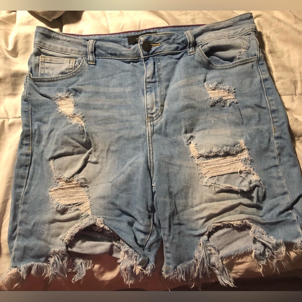 Forever 21 Distressed Denim Shorts